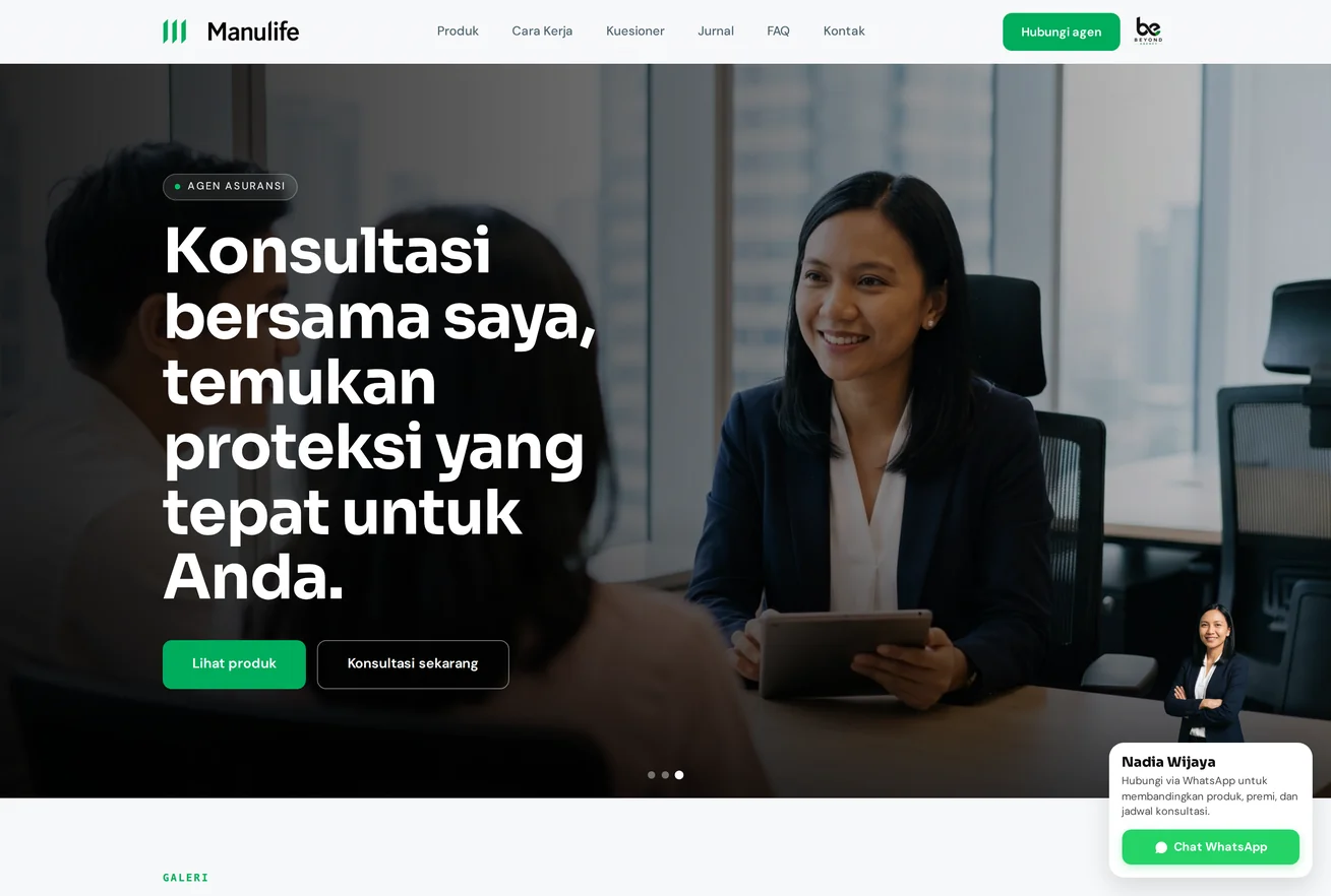 Website agen Beyond Agency di beyondagency.net (nama samaran, footage AI)