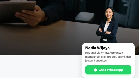 Website agen: widget kontak dengan foto agen