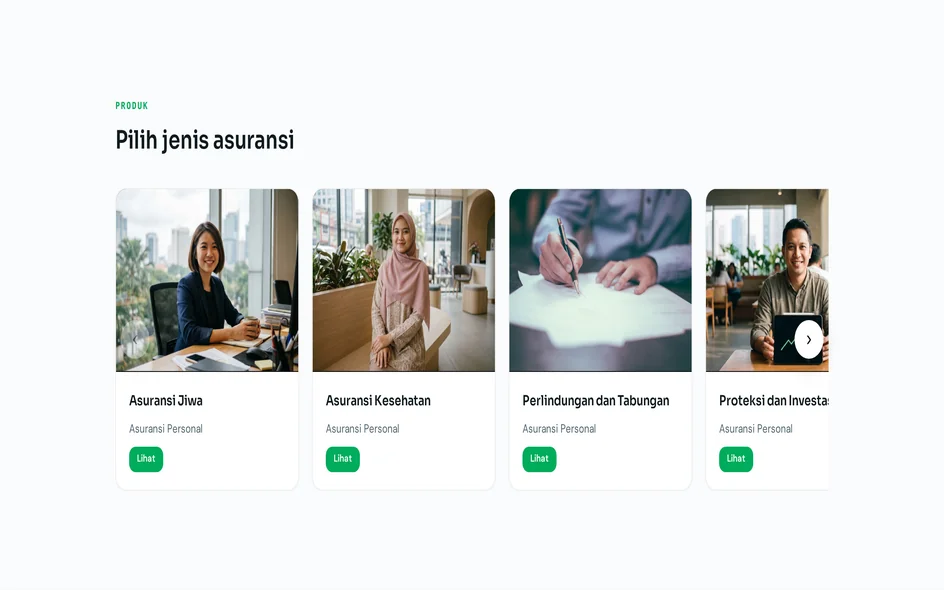 Website agen: pilihan produk asuransi
